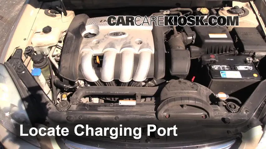 2007 Kia Optima EX 2.4L 4 Cyl. Air Conditioner Recharge Freon